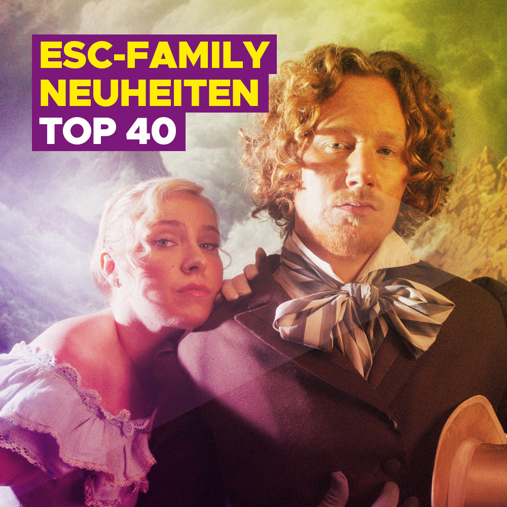 ESC-Family Neuheiten TOP 40: Neues von Michael Schulte, Nemo, Kaleen, ADONXS und Eden Golan