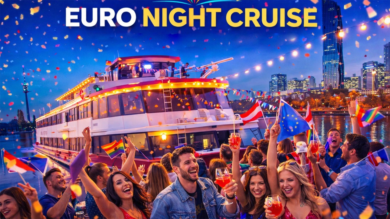 Leinen los für den ESC in Wien: Day Cruises & Night Party mit ESC-DJs auf der Donau – jetzt Tickets sichern!