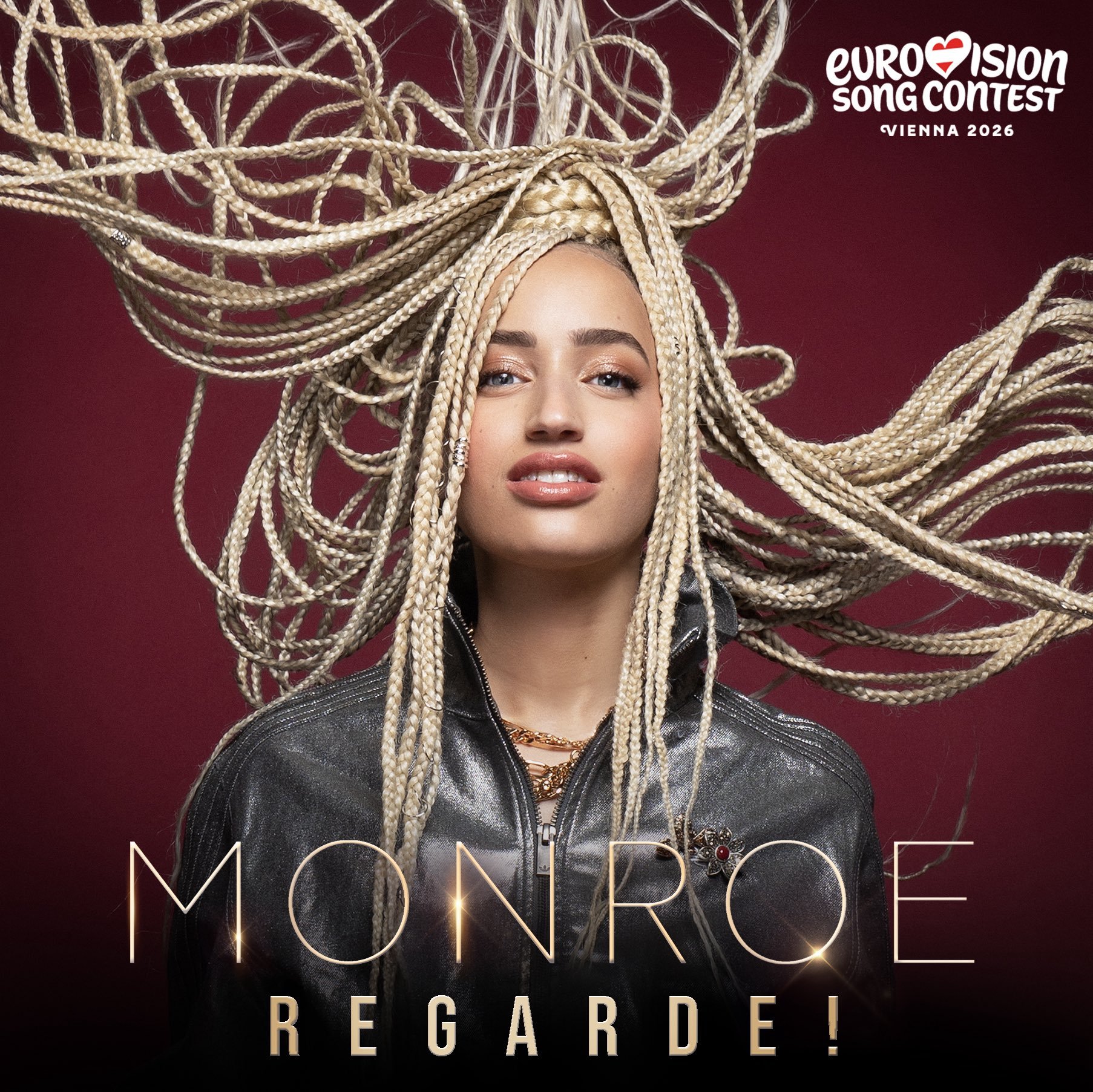 Frankreich veröffentlicht seinen Beitrag „Regarde!“ von Monroe für den ESC 2026 in Wien
