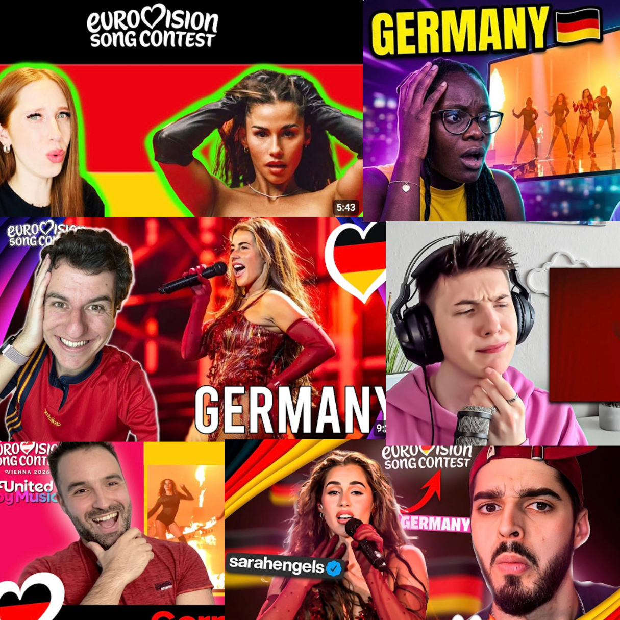 YouTube-Reactions: So kommen Sarah Engels und „Fire“ bei den ESC-Influencern an