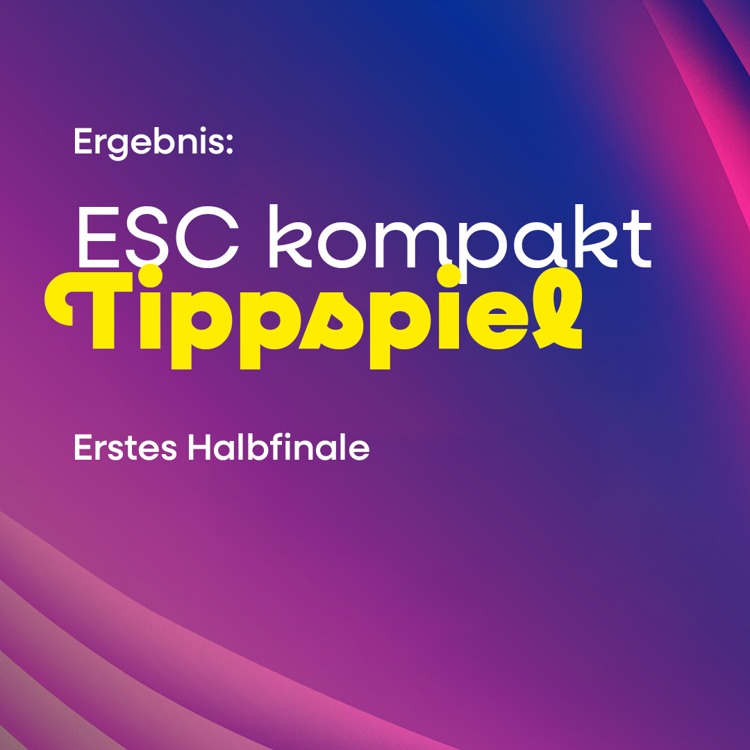 Tippspiel zum Eurovision Song Contest 2026: 20 Tipper haben alle Qualifikanten des ersten Halbfinals korrekt vorhergesagt